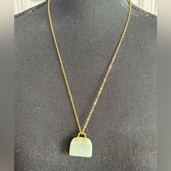 Genuine Aventurine Handbag Pendant - Picture 3 of 6